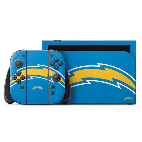 NFL Los Angeles Chargers Large Logo Nintendo Skins