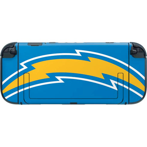 NFL Los Angeles Chargers Large Logo Nintendo Switch 2 (2025) with Joy-Con Skin