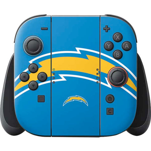 NFL Los Angeles Chargers Large Logo Nintendo Switch 2 (2025) Joy-Con Controller Skin