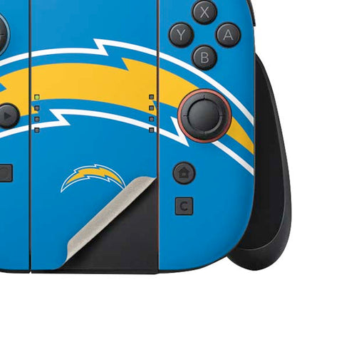 NFL Los Angeles Chargers Large Logo Nintendo Switch 2 (2025) Joy-Con Controller Skin