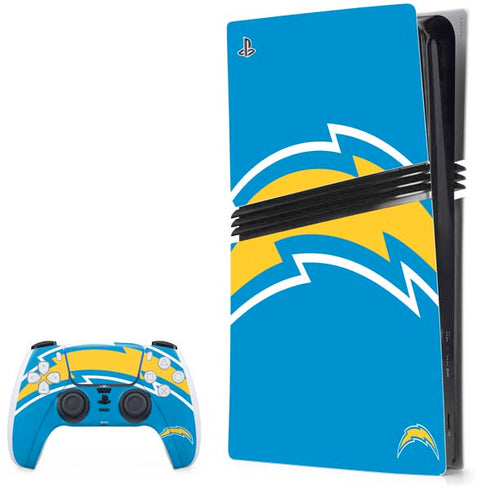 NFL Los Angeles Chargers Large Logo PS5 Pro Bundle Skin