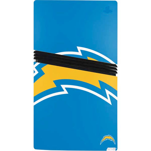 NFL Los Angeles Chargers Large Logo PS5 Pro Bundle Skin