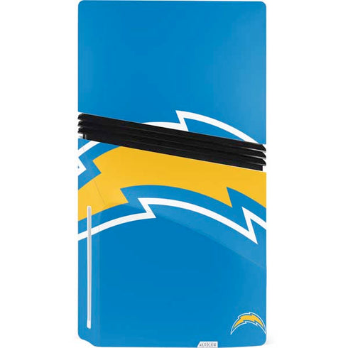 NFL Los Angeles Chargers Large Logo PS5 Pro Disk Console Skin