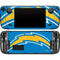 NFL Los Angeles Chargers Large Logo Steam Deck Handheld Gaming Computer OLED Skin
