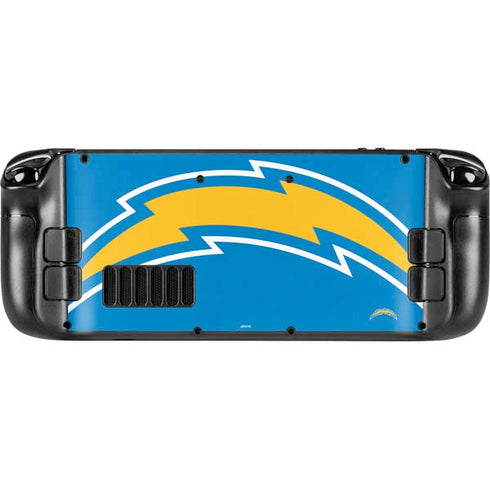 NFL Los Angeles Chargers Large Logo Steam Deck Handheld Gaming Computer OLED Skin