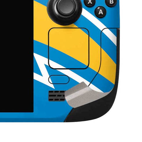 NFL Los Angeles Chargers Large Logo Steam Deck Handheld Gaming Computer OLED Skin