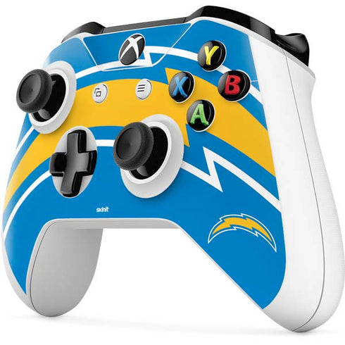 NFL Los Angeles Chargers Large Logo Xbox One S All-Digital Edition Bundle Skin