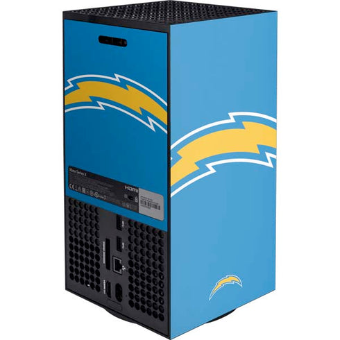 NFL Los Angeles Chargers Large Logo XBox Series X Digital Edition Console Skin