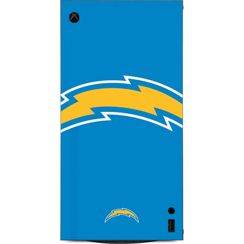 NFL Los Angeles Chargers Large Logo XBox Series X Digital Edition Console Skin