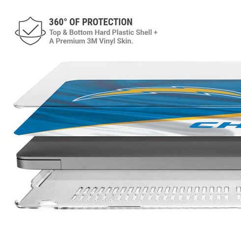 NFL Los Angeles Chargers MacBook Pro 14in (2021-24) Case plus Skin