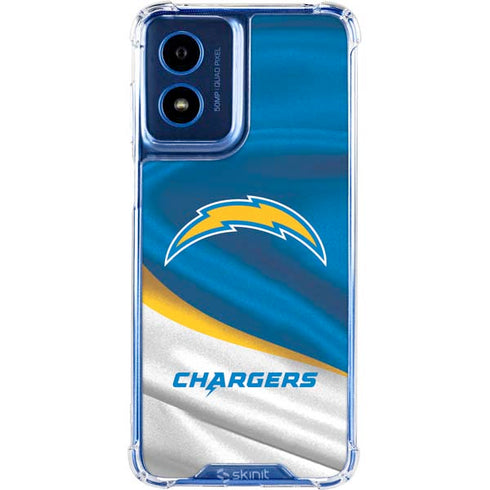 NFL Los Angeles Chargers Moto G 5G (2024) Clear Case
