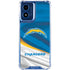 NFL Los Angeles Chargers Moto G 5G (2024) Clear Case