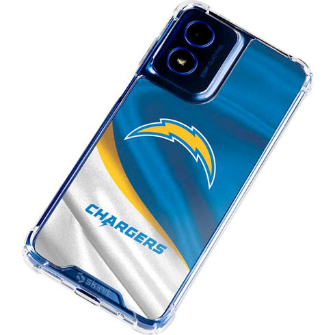 NFL Los Angeles Chargers Moto G 5G (2024) Clear Case