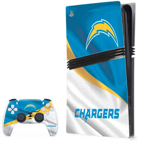NFL Los Angeles Chargers PS5 Pro Bundle Skin