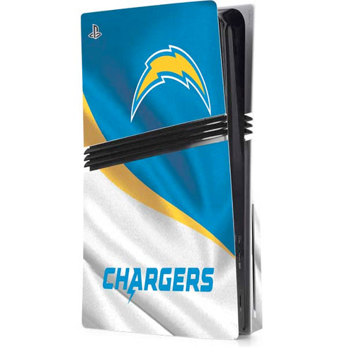 NFL Los Angeles Chargers PS5 Pro Disk Console Skin