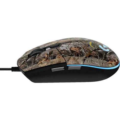 NFL Los Angeles Chargers Realtree AP Camo G203 Prodigy RGB Wired Gaming Mouse Skin