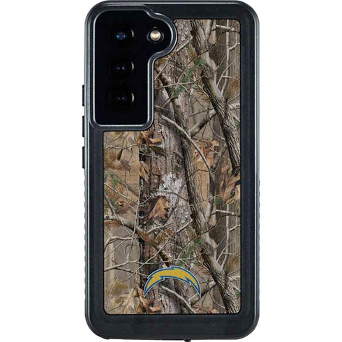 NFL Los Angeles Chargers Realtree AP Camo Galaxy S24 Waterproof Case