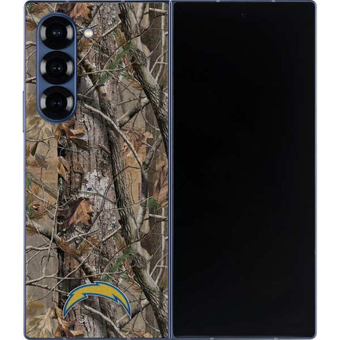 NFL Los Angeles Chargers Realtree AP Camo Galaxy Z Fold6 Skin