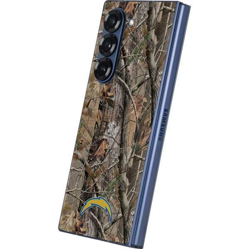NFL Los Angeles Chargers Realtree AP Camo Galaxy Z Fold6 Skin