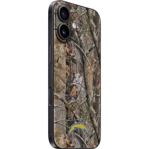 NFL Los Angeles Chargers Realtree AP Camo iPhone 16 Skin