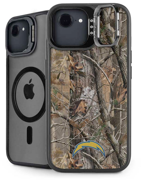 NFL Los Angeles Chargers Realtree AP Camo iPhone 16e Kickstand Case