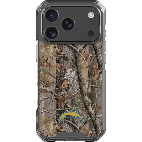 NFL Los Angeles Chargers Realtree AP Camo iPhone 18 Pro Clear Case