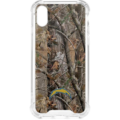 NFL Los Angeles Chargers Realtree AP Camo iPhone XS Clear Case