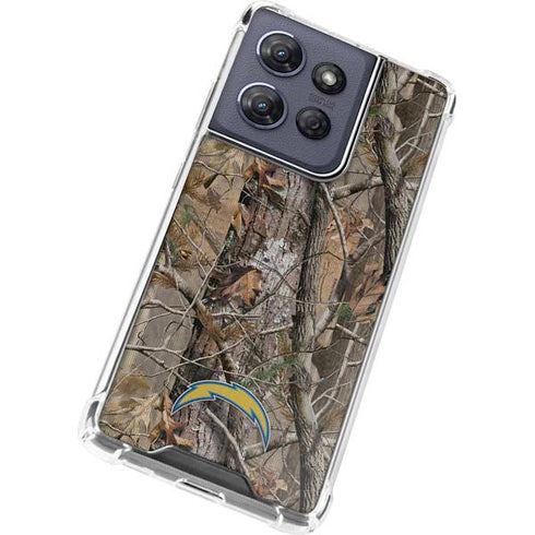 NFL Los Angeles Chargers Realtree AP Camo Moto G 5G (2025) Clear Case