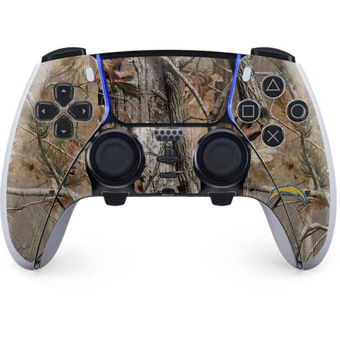 NFL Los Angeles Chargers Realtree AP Camo PS5 DualSense Edge Pro Controller Skin