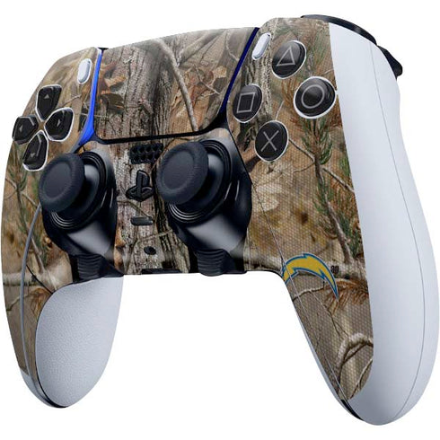 NFL Los Angeles Chargers Realtree AP Camo PS5 DualSense Edge Pro Controller Skin