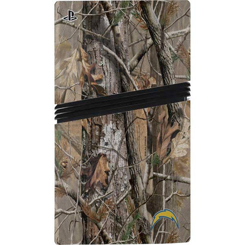 NFL Los Angeles Chargers Realtree AP Camo PS5 Pro Console Skin