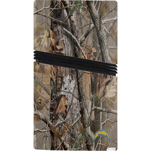 NFL Los Angeles Chargers Realtree AP Camo PS5 Pro Console Skin