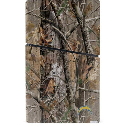 NFL Los Angeles Chargers Realtree AP Camo PS5 Slim Digital Edition Console Skin