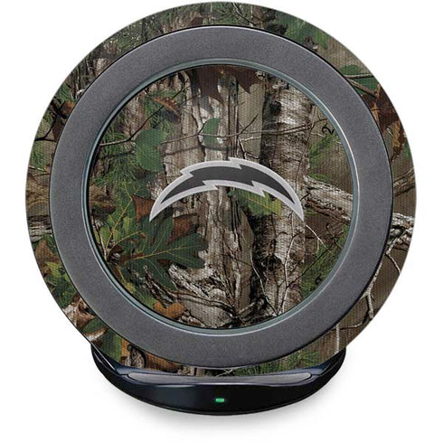NFL Los Angeles Chargers Realtree Xtra Green Camo Fast Charge Wireless Charging Stand Skin