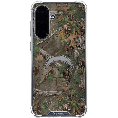 NFL Los Angeles Chargers Realtree Xtra Green Camo Galaxy A36 5G Clear Case