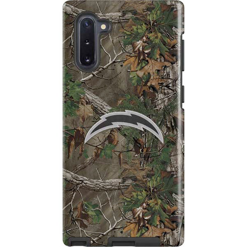 NFL Los Angeles Chargers Realtree Xtra Green Camo Galaxy Cases