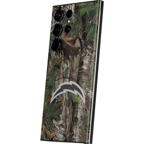 NFL Los Angeles Chargers Realtree Xtra Green Camo Galaxy Skins