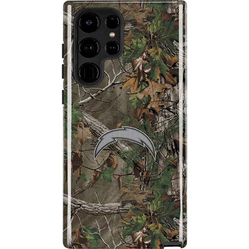 NFL Los Angeles Chargers Realtree Xtra Green Camo Galaxy S25 Ultra Impact Case
