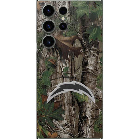 NFL Los Angeles Chargers Realtree Xtra Green Camo Galaxy S24 Ultra Skin