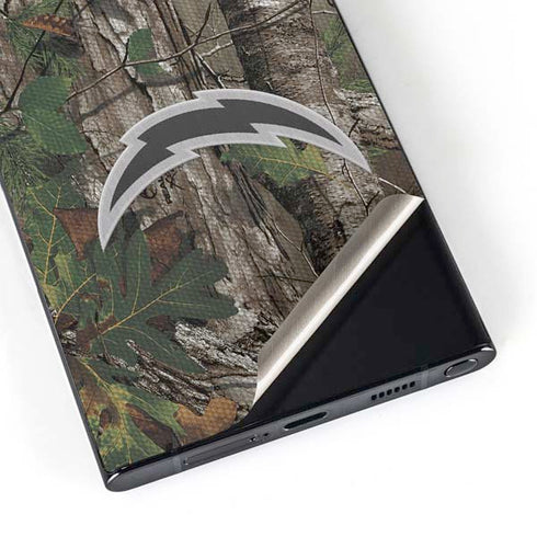 NFL Los Angeles Chargers Realtree Xtra Green Camo Galaxy S24 Ultra Skin