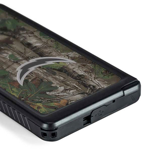 NFL Los Angeles Chargers Realtree Xtra Green Camo Galaxy S24 Ultra Waterproof Case