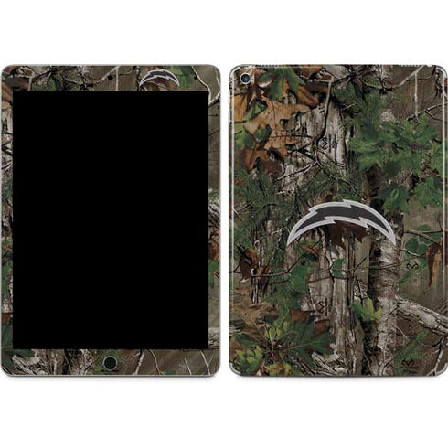 NFL Los Angeles Chargers Realtree Xtra Green Camo iPad Skins