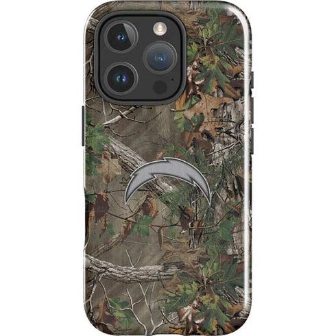 NFL Los Angeles Chargers Realtree Xtra Green Camo iPhone 16 Pro Impact Case