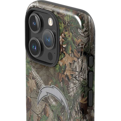 NFL Los Angeles Chargers Realtree Xtra Green Camo iPhone 16 Pro Impact Case