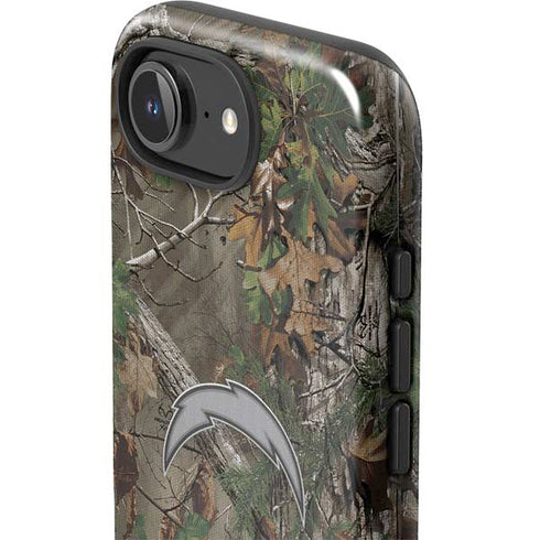 NFL Los Angeles Chargers Realtree Xtra Green Camo iPhone 16e Impact Case
