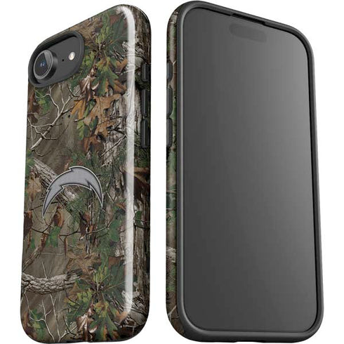 NFL Los Angeles Chargers Realtree Xtra Green Camo iPhone 16e Impact Case