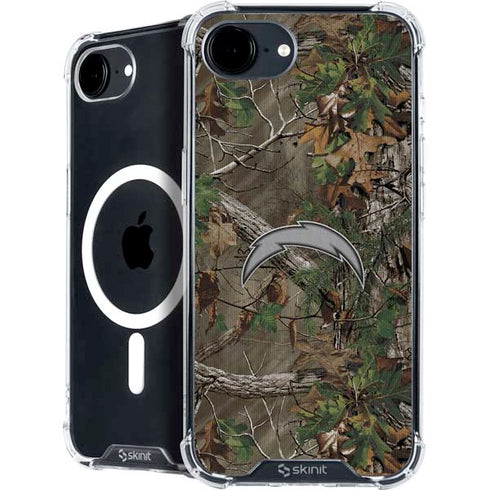 NFL Los Angeles Chargers Realtree Xtra Green Camo iPhone 16e MagSafe Case