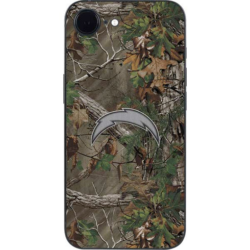 NFL Los Angeles Chargers Realtree Xtra Green Camo iPhone 16e Skin