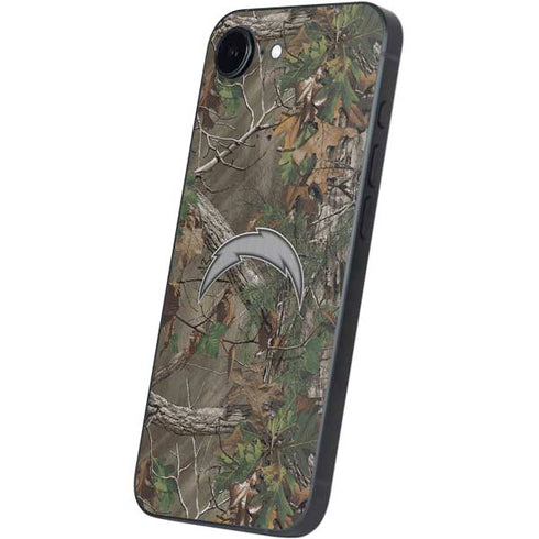 NFL Los Angeles Chargers Realtree Xtra Green Camo iPhone 16e Skin