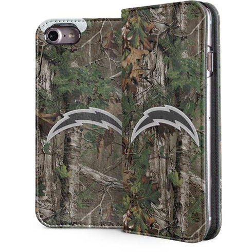NFL Los Angeles Chargers Realtree Xtra Green Camo iPhone 7 Folio Case